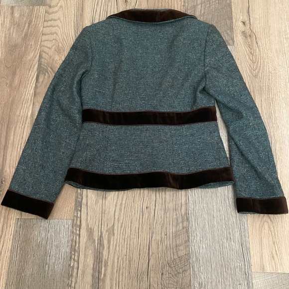 Gilmore Girls- Vintage Nanette Lepore Wool Blazer Velvet Size 6 - Picture 10 of 10